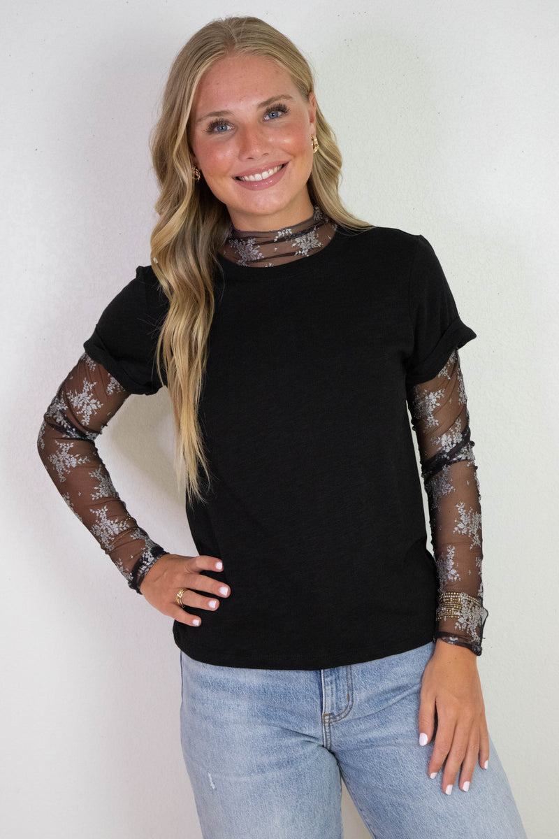 Lady Lux Two Tone Layering Top, Thunderstorm Combo | Free People