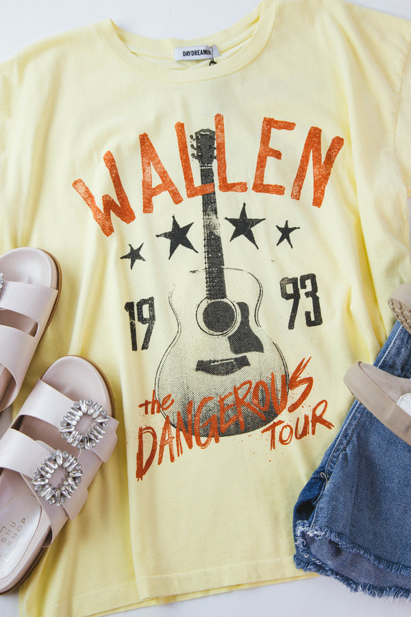 Morgan Wallen Dangerous Tour Merch Tee, Lemon | Daydreamer