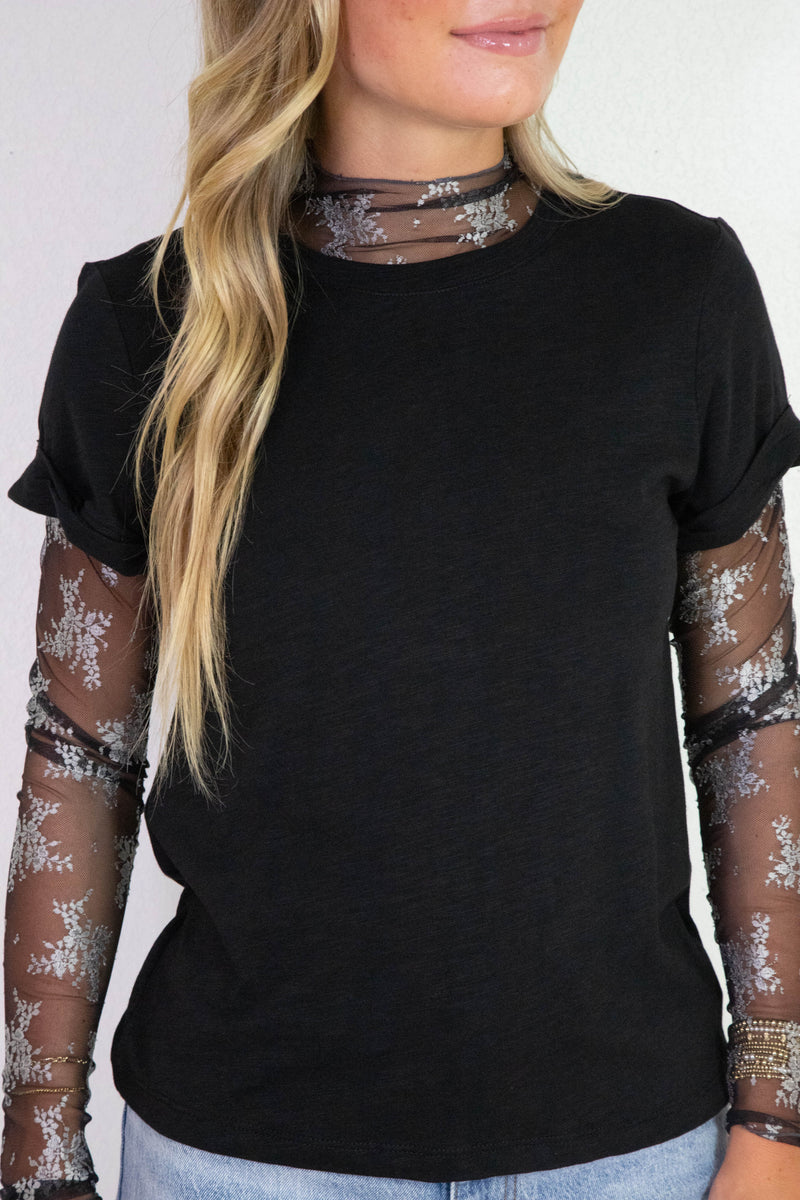 Lady Lux Two Tone Layering Top, Thunderstorm Combo | Free People