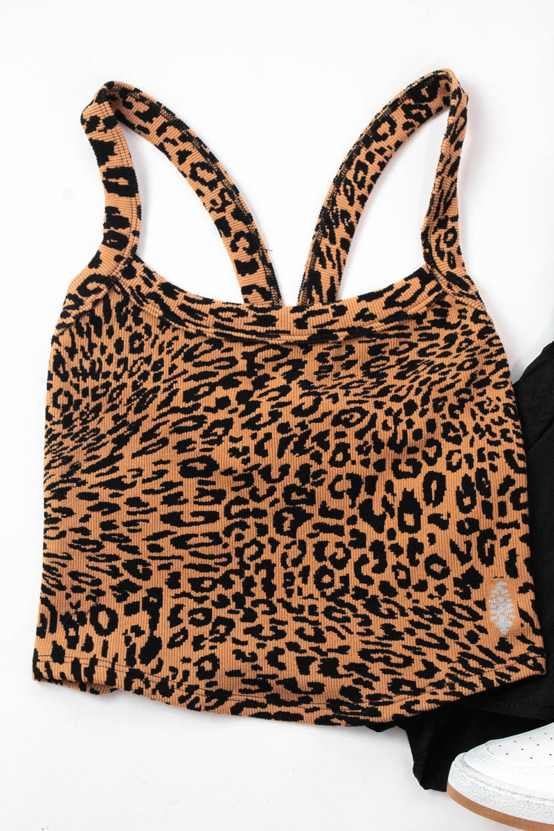 All Clear Leopard Cami, Toasted Almond | Free People