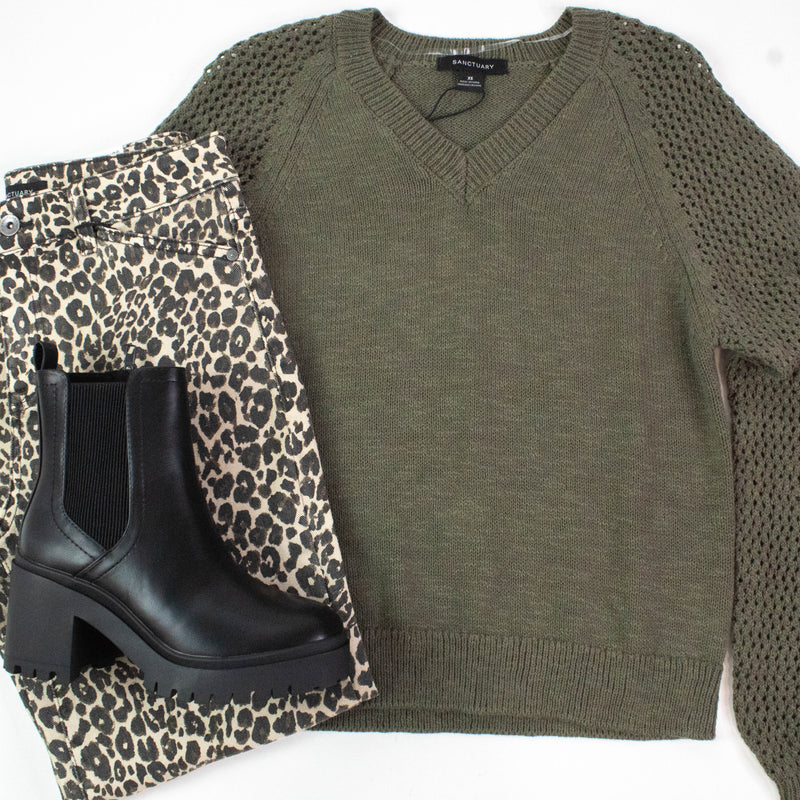 Perfect Time V-Neck Sweater, Kalamata | Sanctuary
