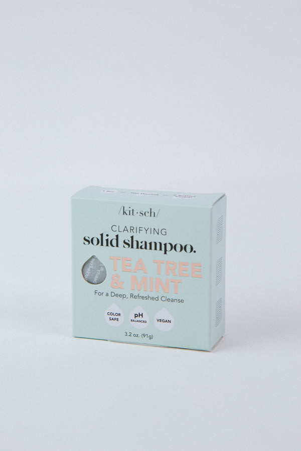 Clarifying Shampoo Bar, Tea Tree & Mint | Kitsch