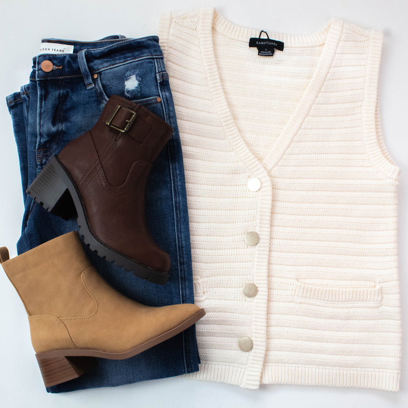 Naomi Textured Sweater Vest, Macrame | Sanctuary