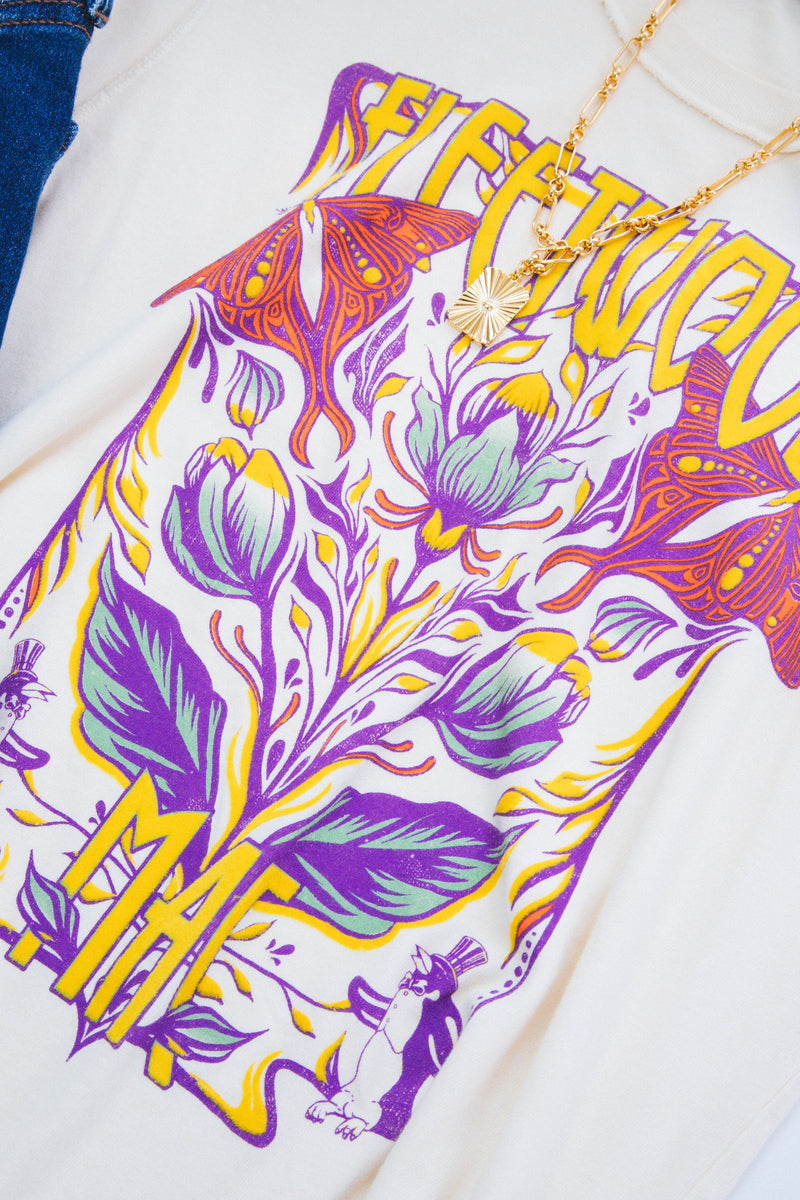 Fleetwood Mac Butterflies Graphic Tee, Parchment | DayDreamer