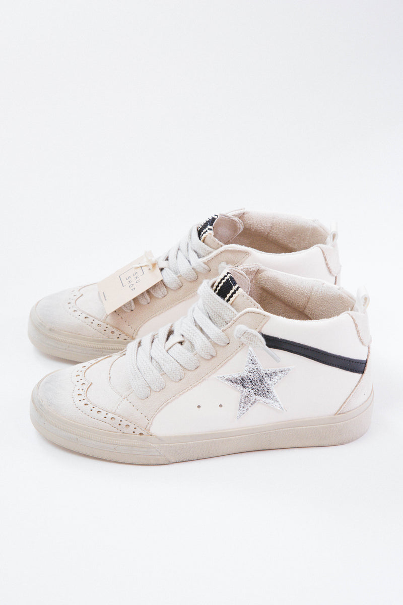 Paulina Star Sneakers, White | SHUSHOP
