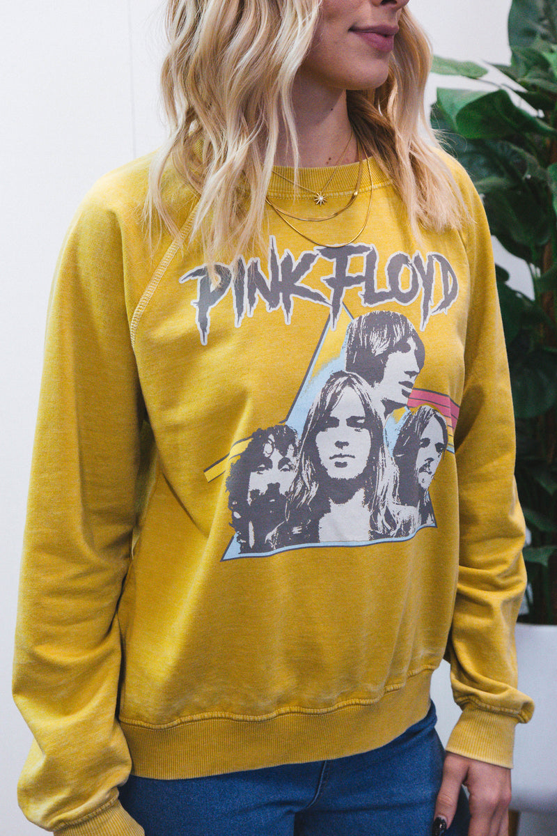 Pink Floyd Sweatshirt, Mustard | Recycled Karma