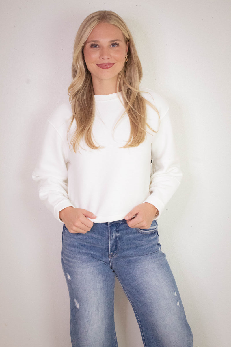Lucina Ottoman Knit High Low Top, Calla Lilly | RD Style