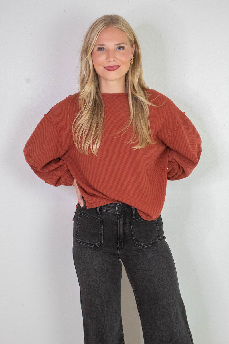 Total Eclipse Tee, Spiced Rum | Free People