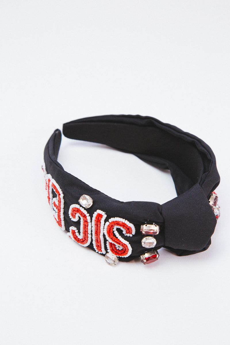 Sic'em UGA headband, Black/Red