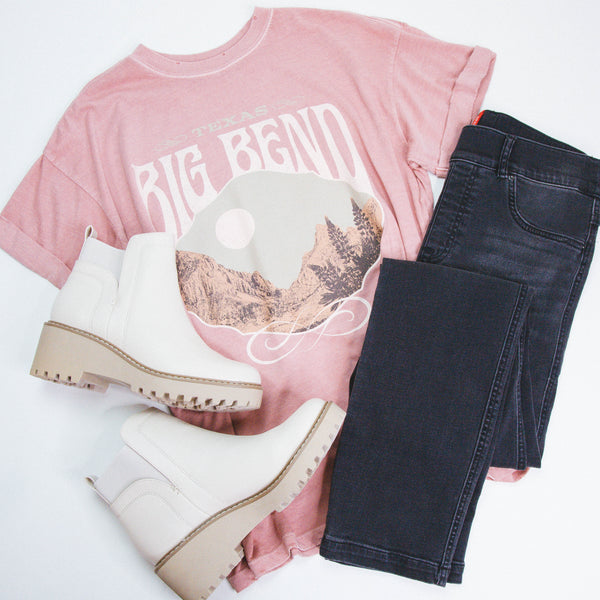 Texas Big Bend Tee, Dusty Pink | Girl Dangerous