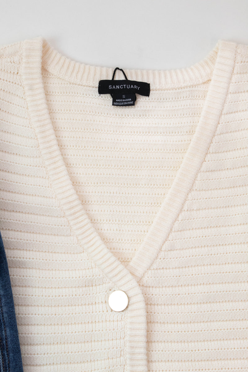 Naomi Textured Sweater Vest, Macrame | Sanctuary