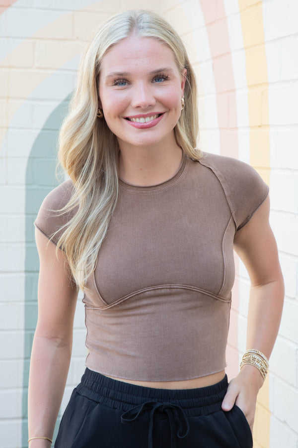Protagonist Tee, Oiled Oak | Free People