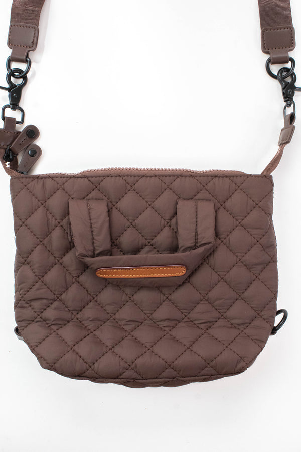 Matilda Mini Quilted Bag, Brown