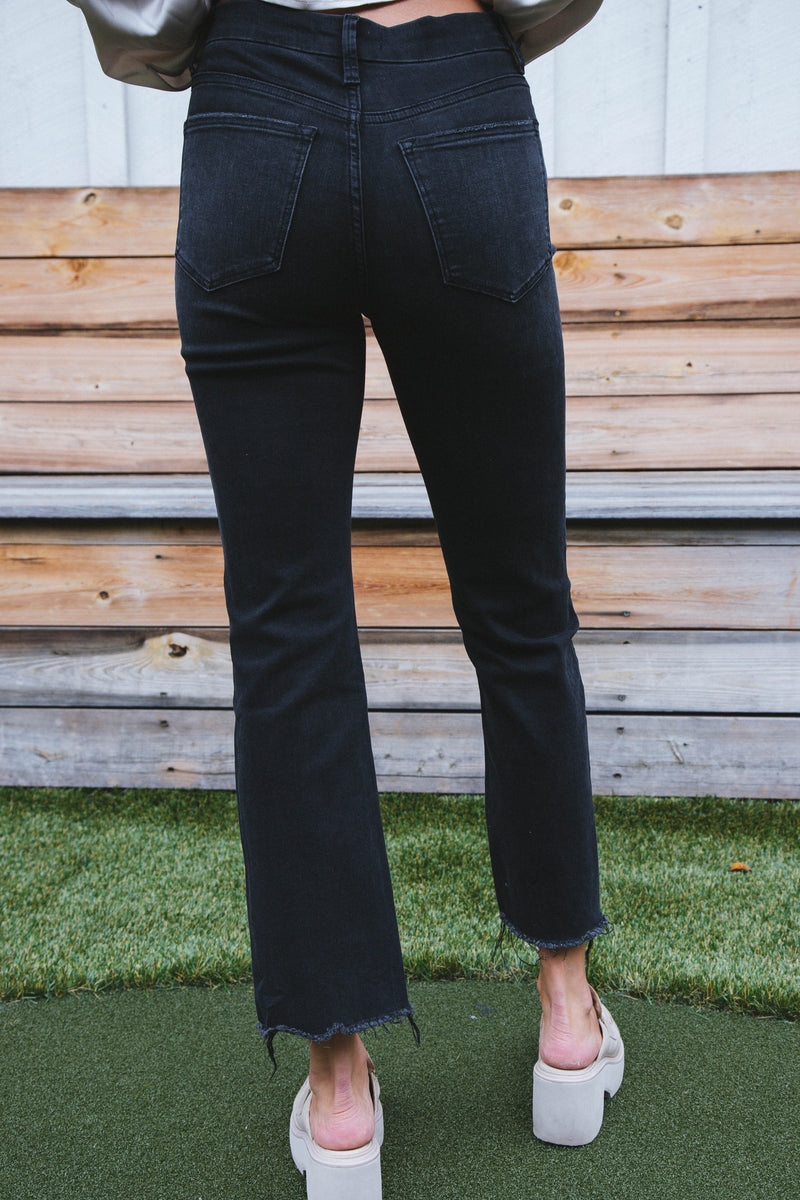 Bella High Rise Flare Raw Hem Jeans, Favorite Wine