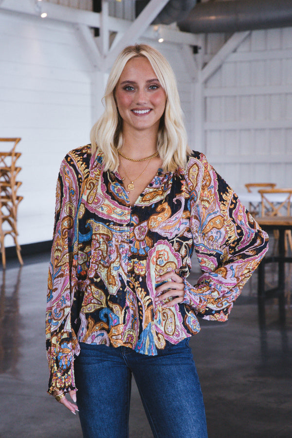 Ridge Relaxed Blouse, Tapestry | Sanctuary