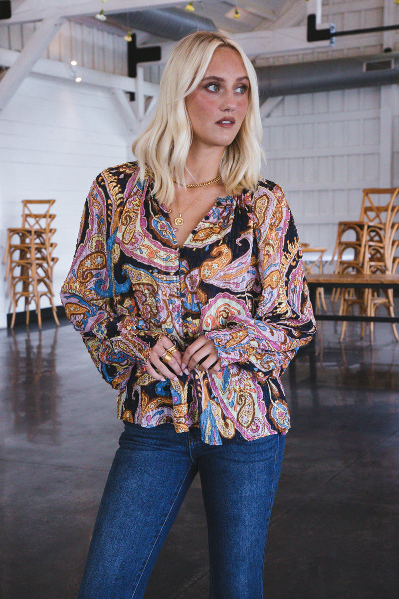 Ridge Relaxed Blouse, Tapestry | Sanctuary