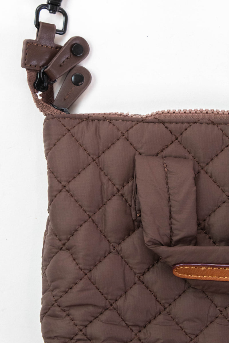 Matilda Mini Quilted Bag, Brown