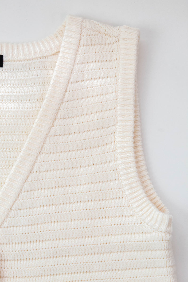 Naomi Textured Sweater Vest, Macrame | Sanctuary