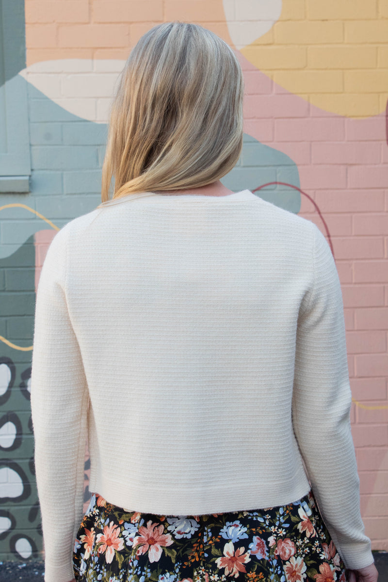 Eva Button Up Sweater Cardigan, Butter
