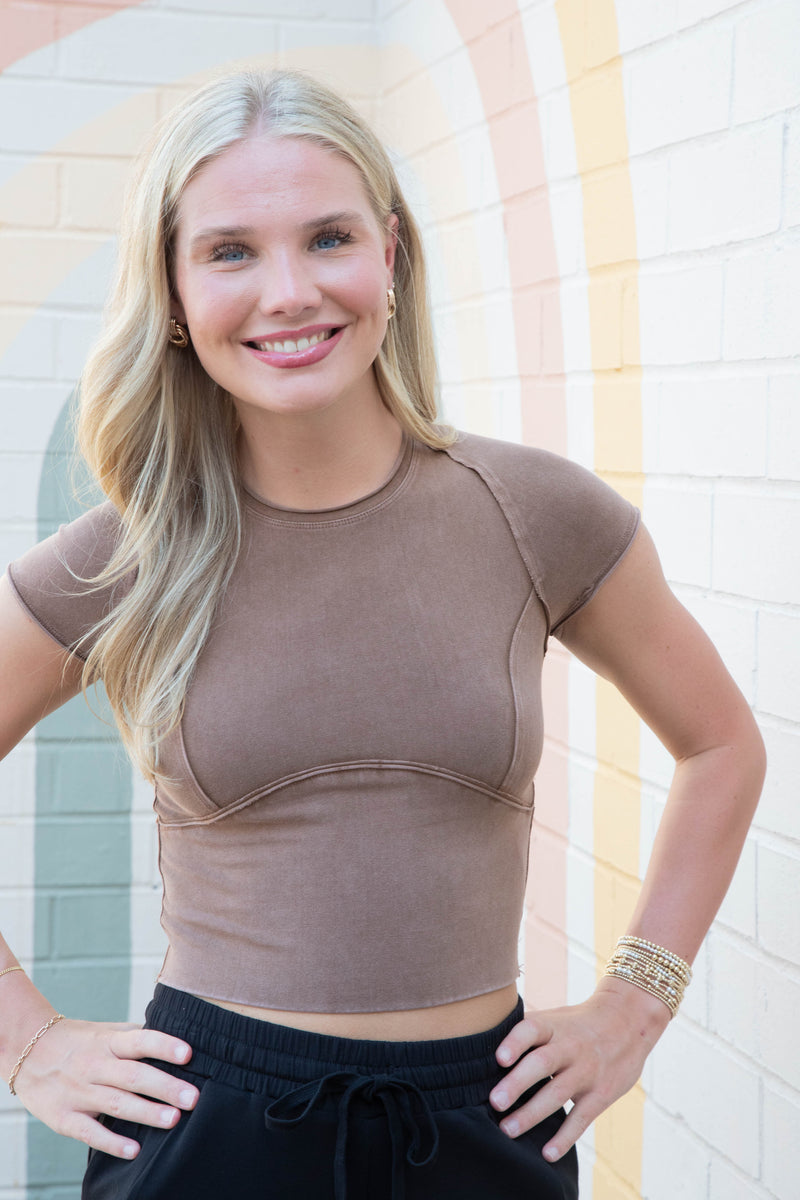 Protagonist Tee, Oiled Oak | Free People
