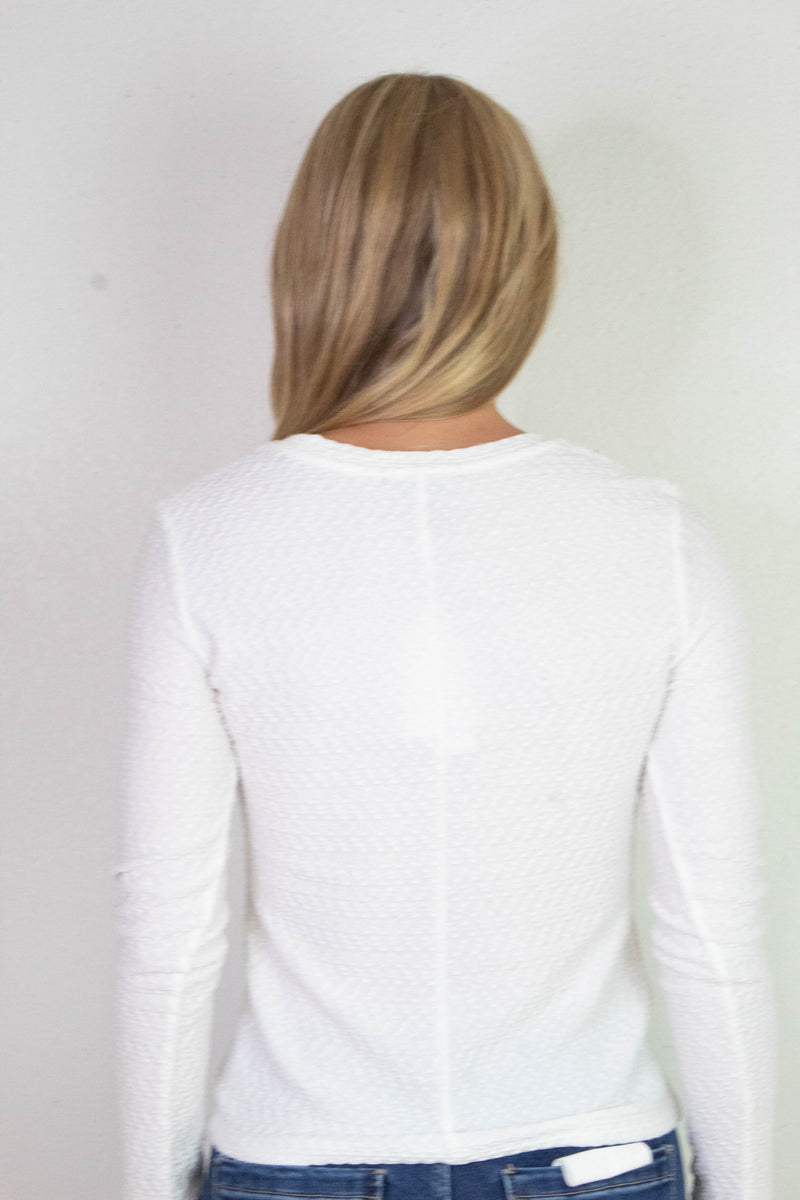 Crew Lace Tee, Chalk | Sanctuary