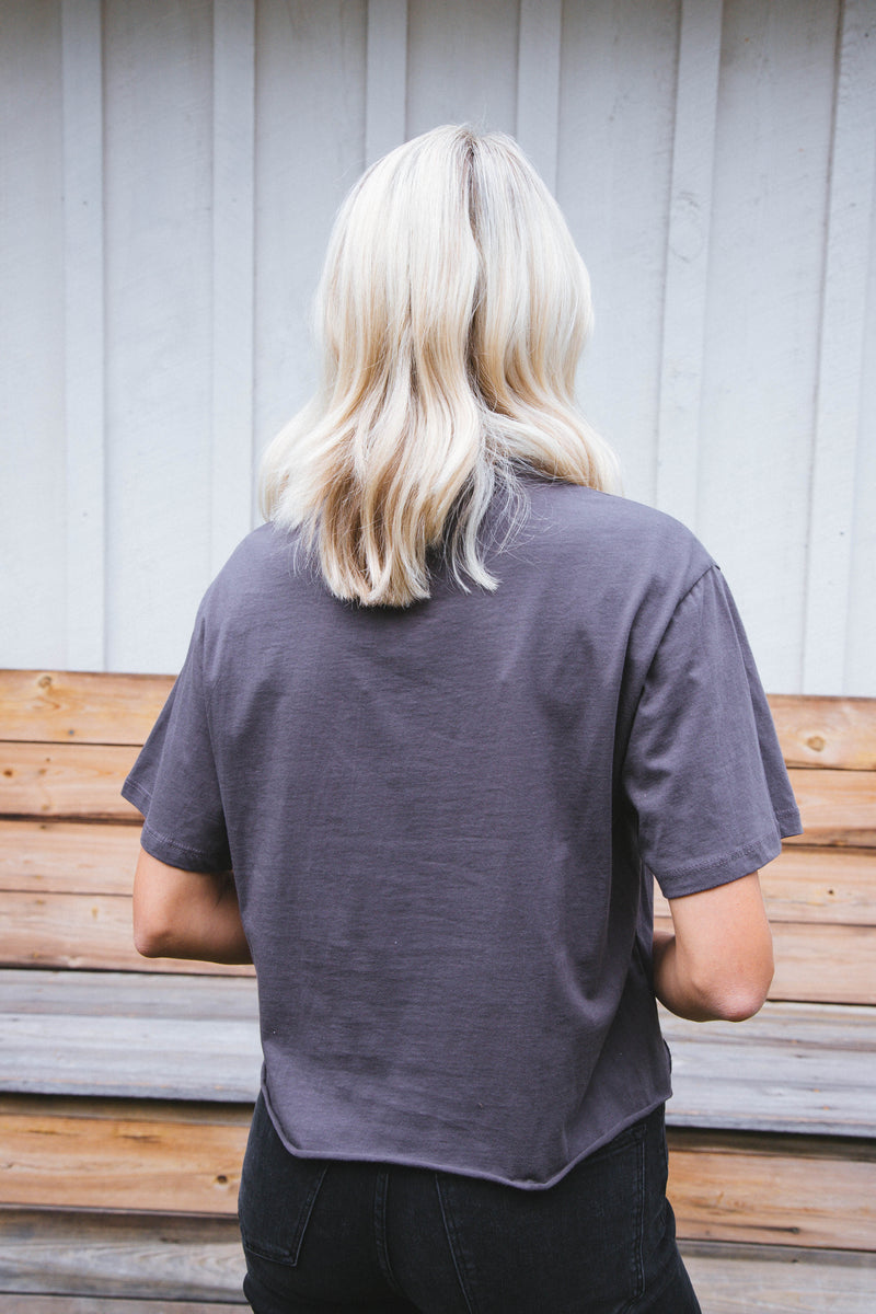 Free Bird America Cropped Tee, Ink