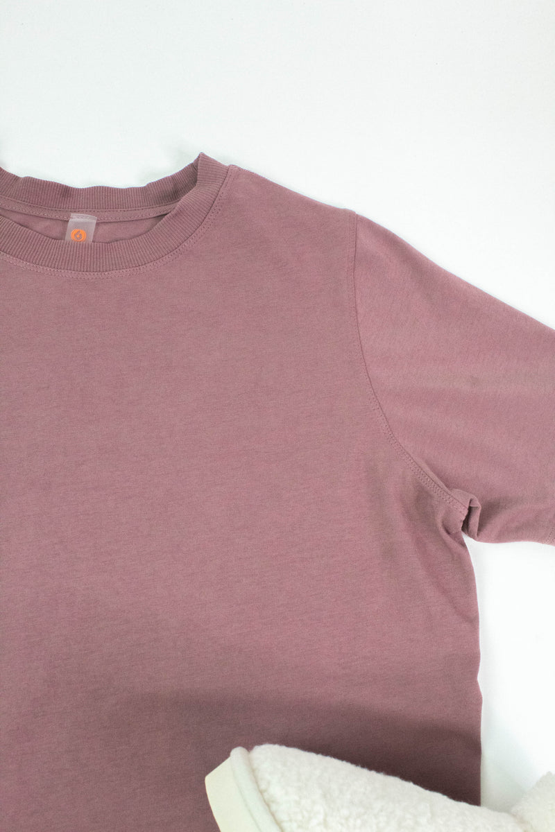 Adalynn Classic Boxy Fit Tee, Rose Taupe