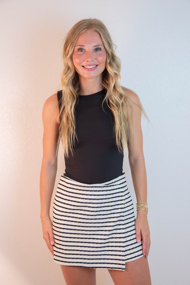 Andrea Double Lined Bodysuit, Black