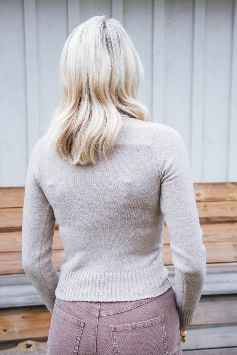 Lessie Turtleneck Sweater, Oatmeal