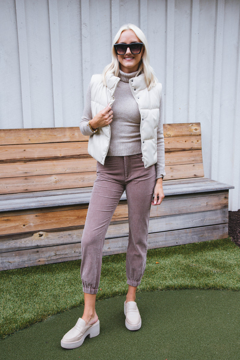 Lessie Turtleneck Sweater, Oatmeal