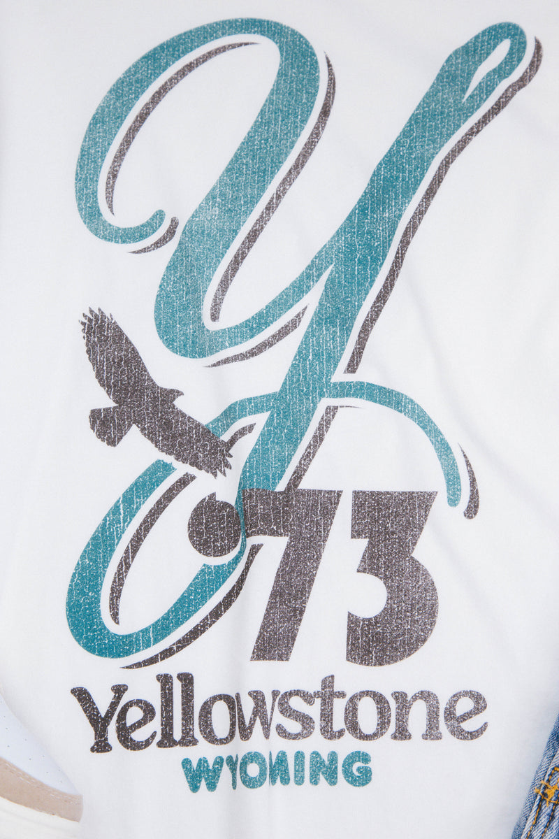 Yellowstone Graphic Tee, White | Girl Dangerous