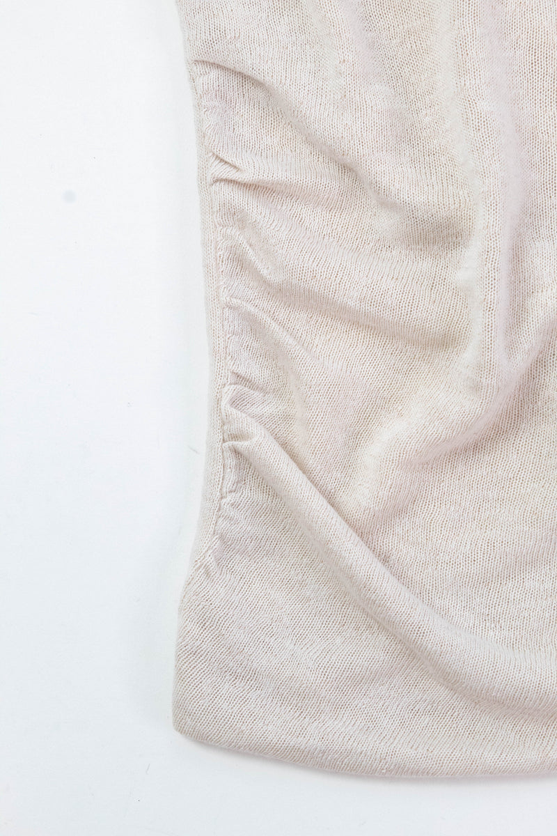 Florence Draped Mock Neck Top, Mother Of Pearl | Sanctuary