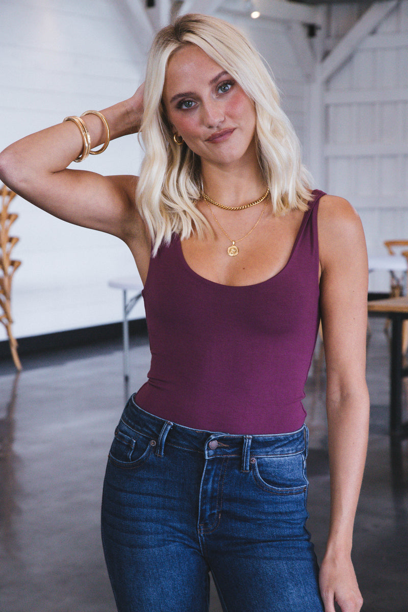 Lilo Double Lined Tank, Plum