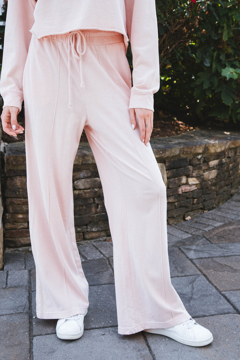 Lena Lounge Pants, Dusty Pink