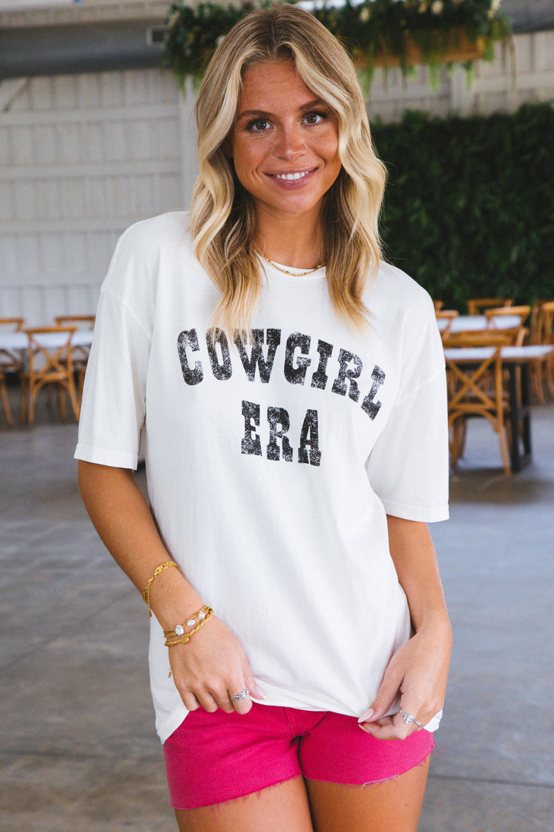 Cowgirl Era Graphic Tee, Cream