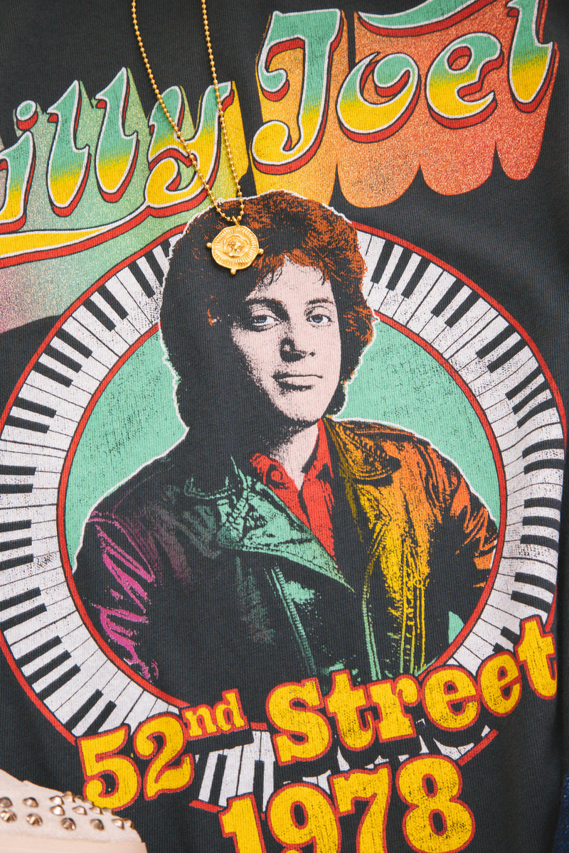 Billy Joel 1978 Tour Tee, Vintage Black | DayDreamer