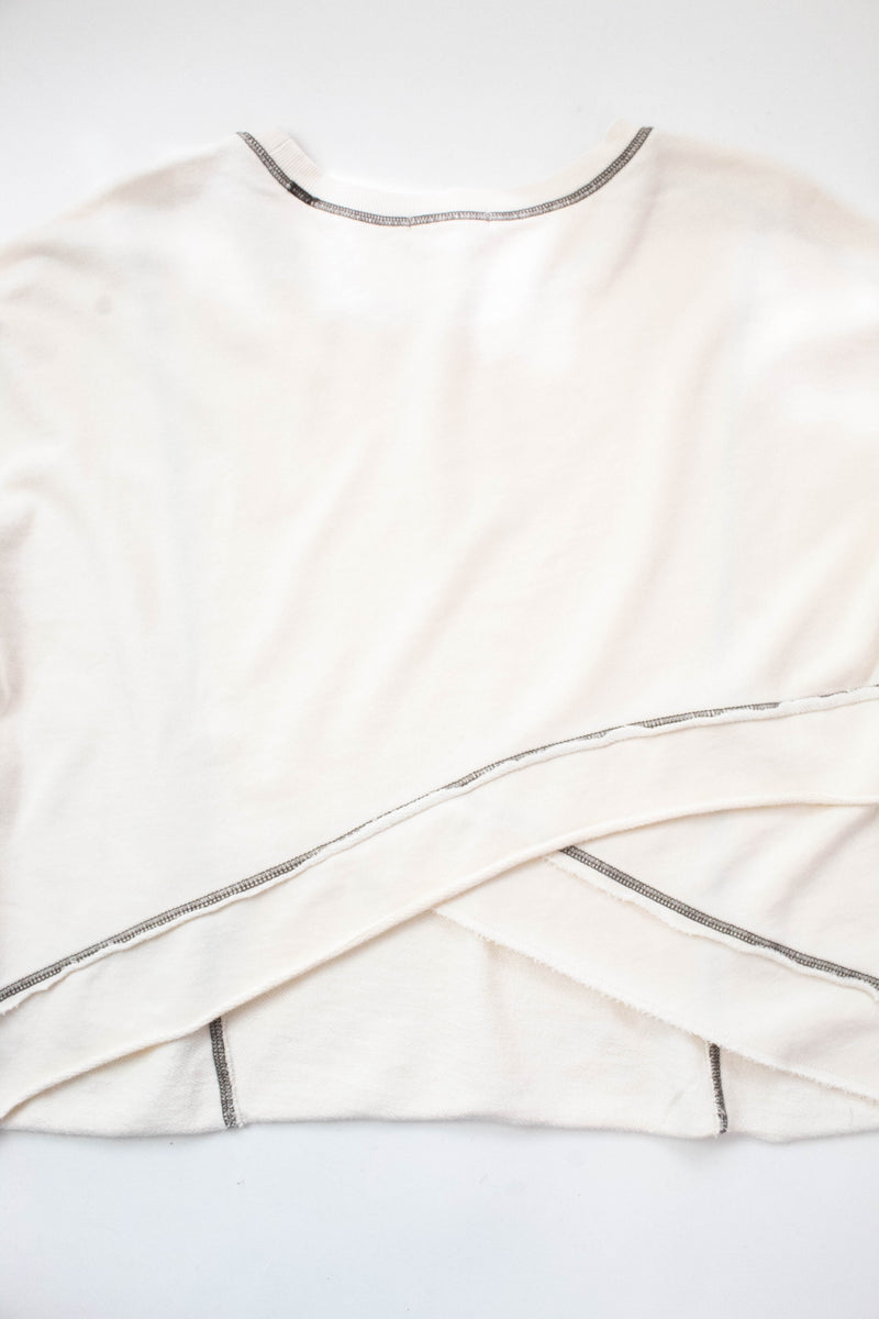 Fan Club Contrast Stitch Sweatshirt, Crystal | Z Supply