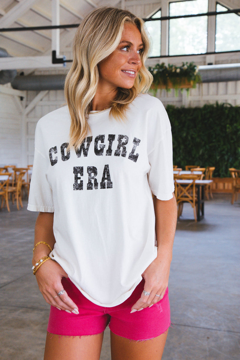 Cowgirl Era Graphic Tee, Cream