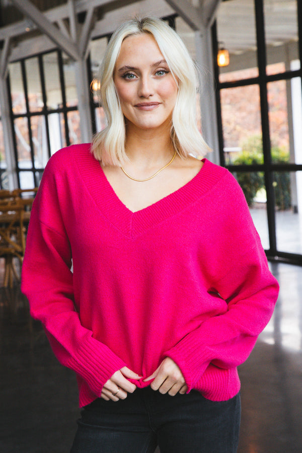 Easy Breezy Pullover Sweater, Flash Pink | Sanctuary
