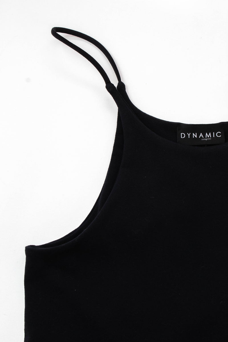 Shiloh Round Hem Racer Cami, Black