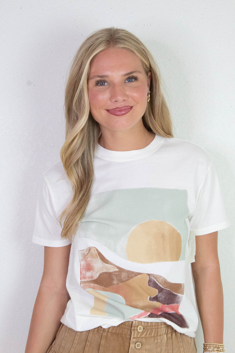 Moments Boyfriend Tee, Sea Salt | Z Supply