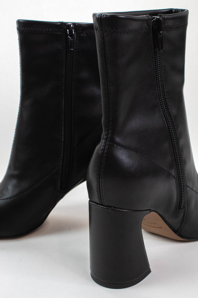 Thiva Block Heel Dress Bootie, Black