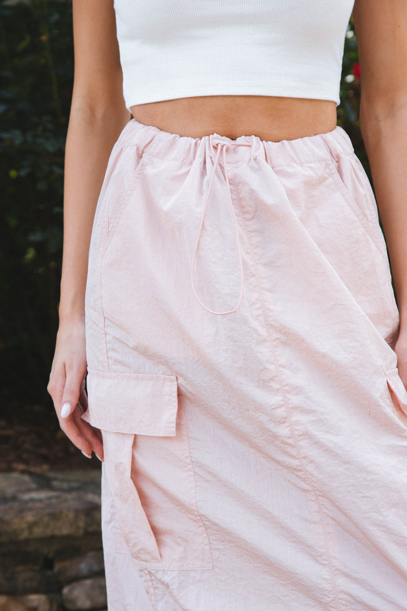 Cinnci Cargo Midi Skirt, Blush