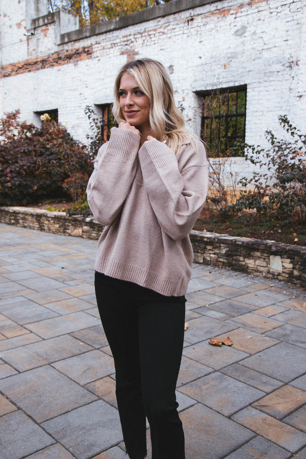 Johnny Collared Sweater, Mocha Meringue | Sanctuary