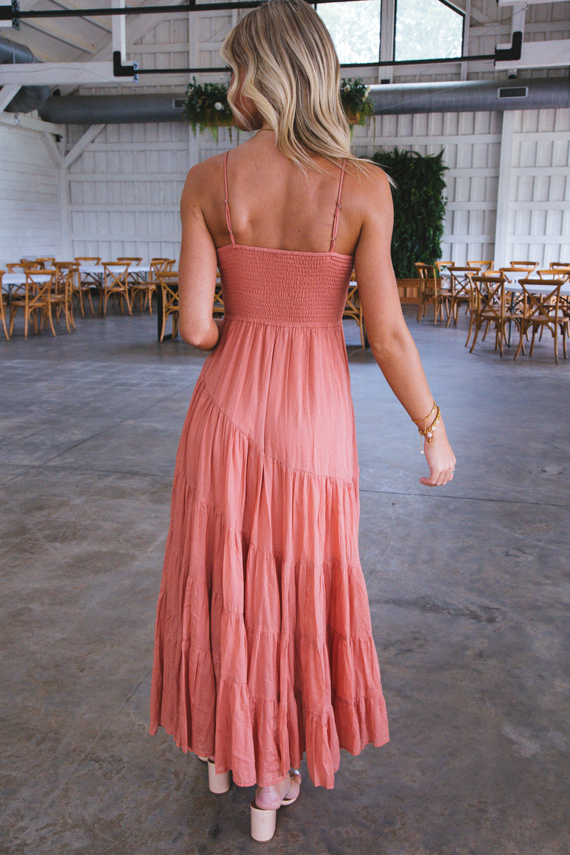 Sundrenched Solid Maxi Dress, Canyon Clay | Free People