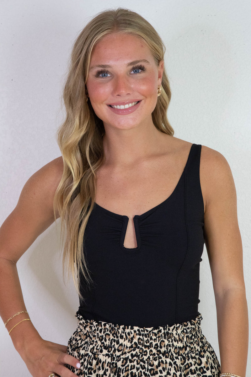 Ahead of the Curve Cami, Black | Free People