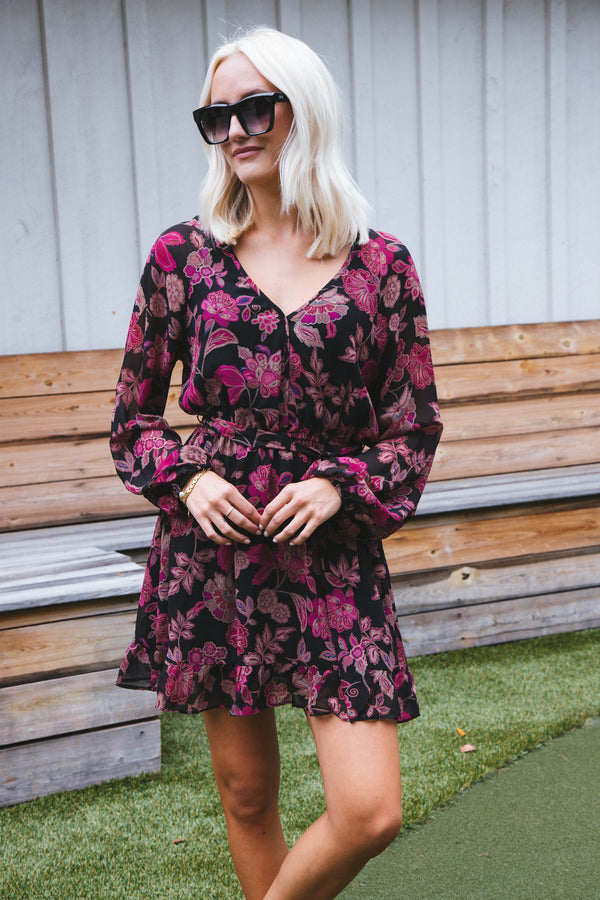 Printed Sensation Soft Dress, Cranberry Blossom | Sanctuary