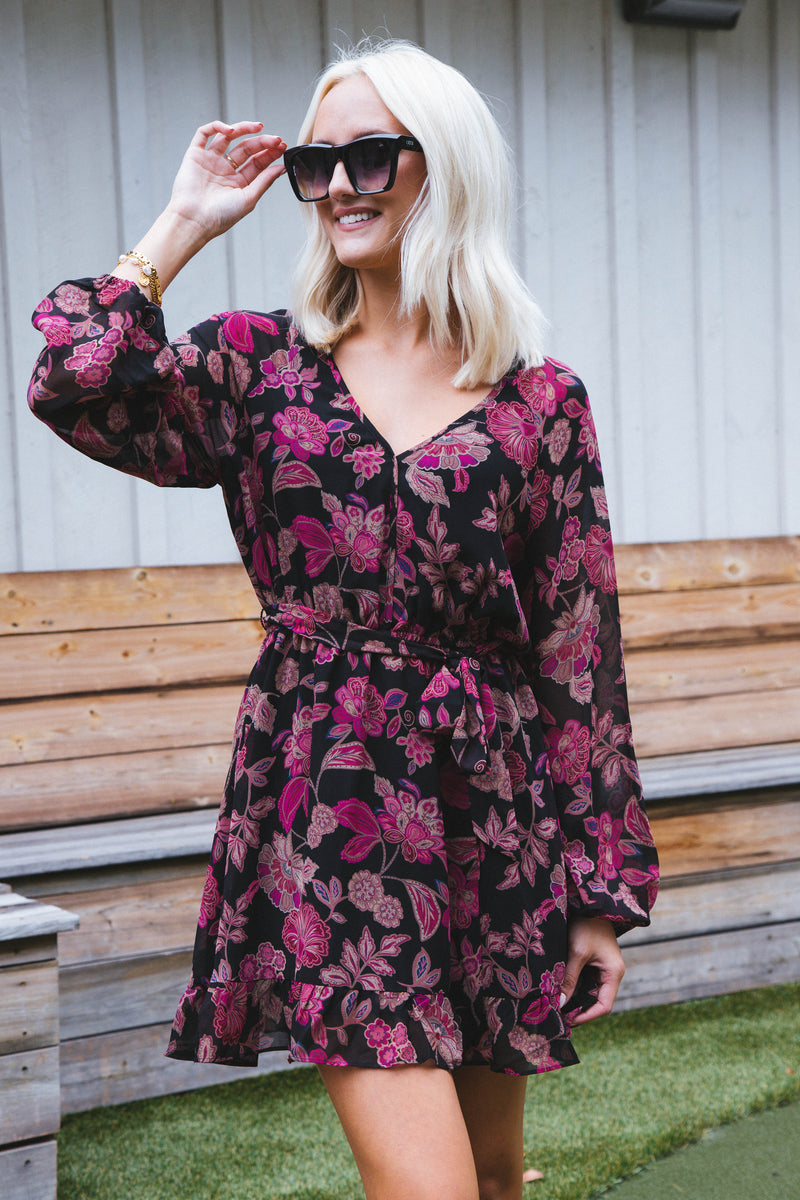 Printed Sensation Soft Dress, Cranberry Blossom | Sanctuary