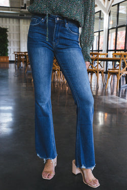 Audrey High Rise Bootcut Jean, Dark | KanCan