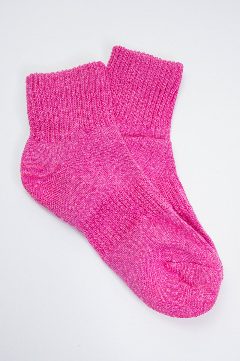 Stella Quarter Socks, Pink Mix
